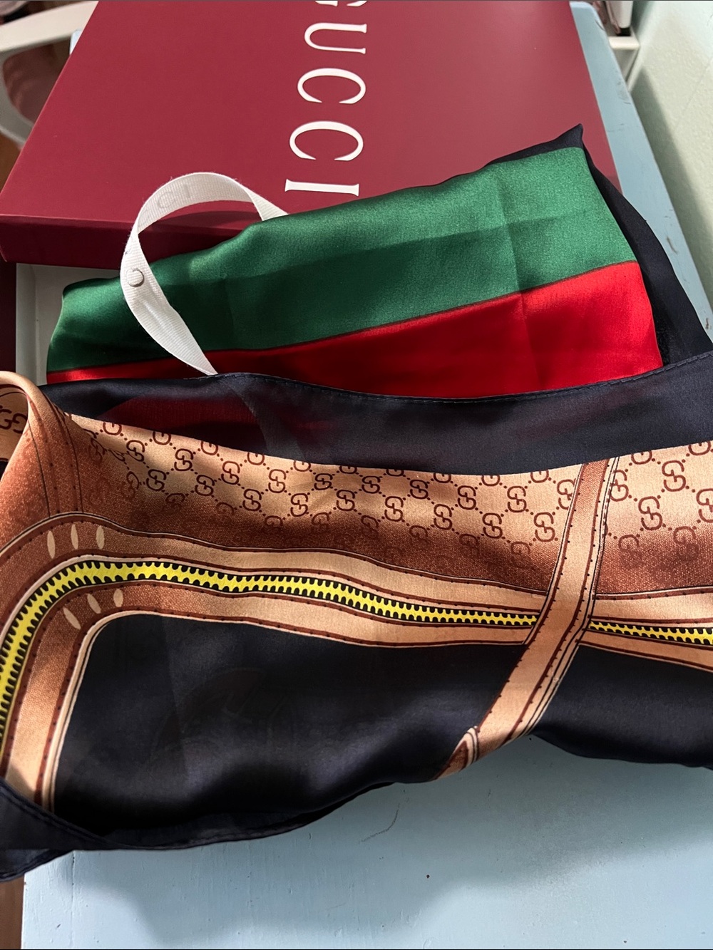 Gucci silk scarf